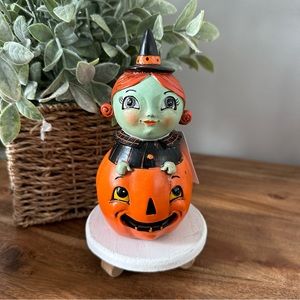 Johanna Parker Witch on Pumpkin